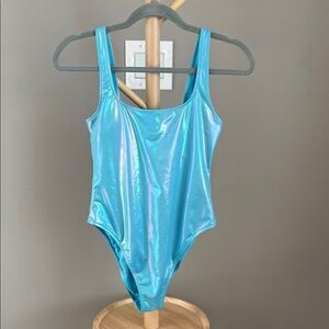 Aerie Metallic Babewatch Cheekiest One Piece Swimsuit